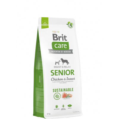 BRIT CARE DOG SUSTAINABLE SENIOR CHICKEN & INSECT 12kg