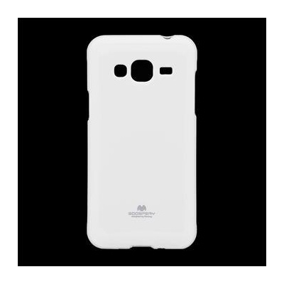 Mercury Jelly silikonové pouzdro pro Samsung J320 Galaxy J3 2016 White + ochranné sklo