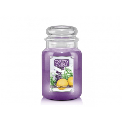 Country Candle vonná svíčka Lemon & Lavender (Citron a levandule) 680 g (Citron a levandule)
