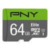 PNY Elite microSDXC 64GB + Adapter SD P-SDUX64U185GW-GE