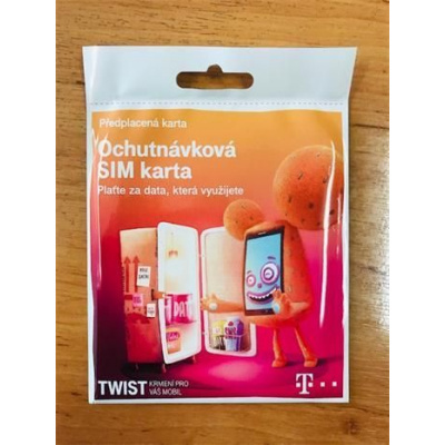 PŘEDPLACENÁ T-MOBILE TWIST SIM KARTA - kredit 10 Kč