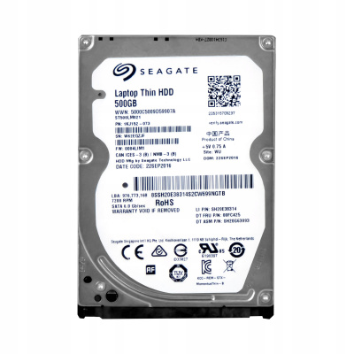 Pevný disk Seagate Momentus Thin SATA ST500LM021 500GB SATA III 2,5"