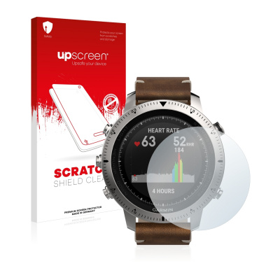 Čirá ochranná fólie upscreen® Scratch Shield pro Garmin fenix Chronos (Ochranná fólie na displej pro Garmin fenix Chronos)