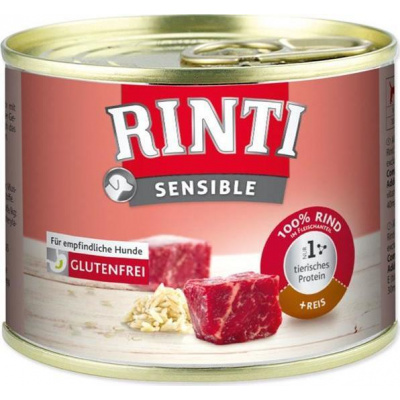 Finnern GmbH Rinti Sensible dog konz. - hovězí + rýže 185 g