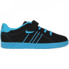 Lonsdale Oval Childrens Trainers Black/Blue C13 (31.5)