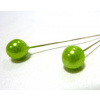 Špendlík - jasně zelená perla malá -1ks