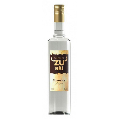 Slivovice Zubří 0,5 l 40% (holá láhev)