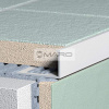 Havos Profil ukončovací A08 PVC, "L" 10 x 2500 mm, bílý A08S/10/001/2500