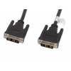 LANBERG připojovací kabel DVI-D(18+1) na DVI-D (18+1), M/M, délka 1,8m, single link, černý