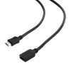 Gembird Kabel CABLEXPERT HDMI-HDMI 3m, 1.4, M/F stíněný, zlacené kontakty, prodlužovací, černý CC-HDMI4X-10