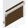 Rolovací vrata HÖRMANN RollMatic - Terakotově hnědá RAL 8028 Šířka otvoru 5000, Výška otvoru 2625
