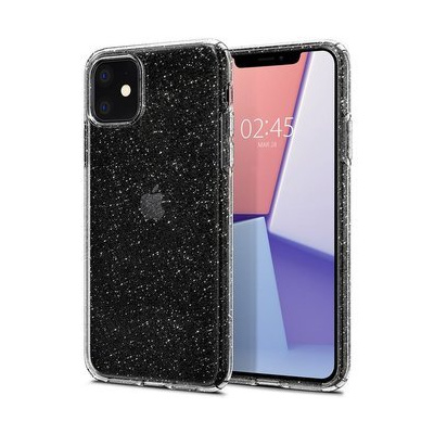 Pouzdro Spigen Liquid Crystal Glitter Apple iPhone 11 čiré
