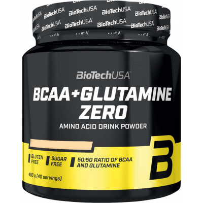 BioTech USA BCAA + Glutamine Zero 480 g Příchuť: citron