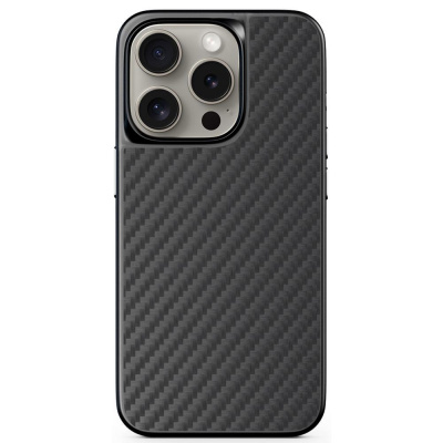 Pouzdro Epico Mag+ Hybrid Carbon Case - MagSafe compatible iPhone 15 Plus - černé