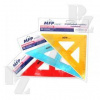 Trojúhelník s ryskou pravítko barevný mix, MFP Paper