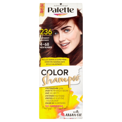 Barva PALETTE Color Shampoo 236/4-68 kaštanový