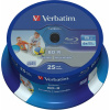 Média VERBATIM BD-R SL DataLife 25GB, 6x, printable, spindle 25 ks (43811)