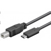 PremiumCord Kabel USB 3.1 konektor C/male - USB 2.0 konektor B/male, 1m ku31cd1bk
