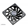 AKASA ventilátor Slimfan, 120 x 15mm, kluzné ložisko, pro HTPC systémy, PWM 4pin - AK-FN078