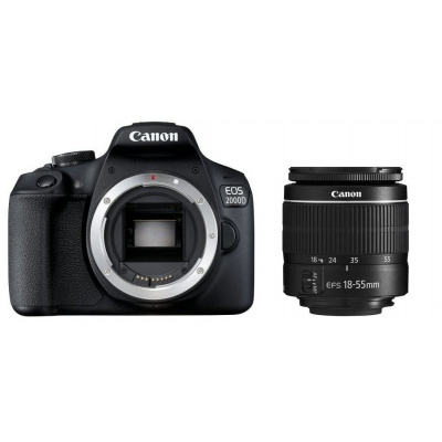 Digitální fotoaparát Canon EOS 2000D + EF-S 18-55 mm f/3,5-5,6 DC III (2728C002)