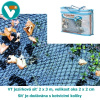 VT Cover Net, jezírková síť 2 x 3 m, velikost oka 20 x 20 mm s kolíky na uchycení