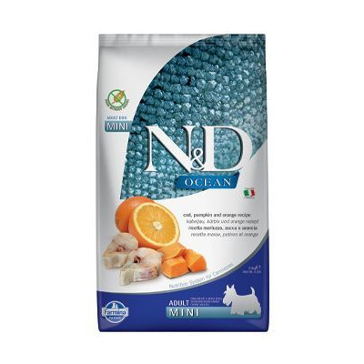 N&D Ocean Dog Grain Free Adult Mini Codfish & Pumpkin & Orange 2,5kg