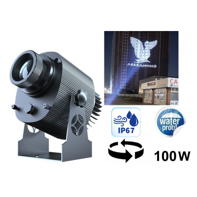 Logo promítání projekce na budovy | stezky| stěny - 100W LED Gobo projektor do 70M