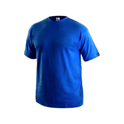 Trička - krátký rukáv Tričko CXS DANIEL, krátký rukáv, středně modré Velikost: 5XL