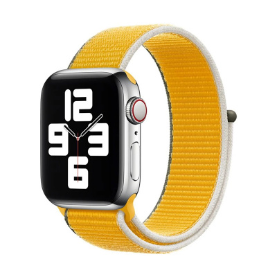 AppleMix Originální řemínek pro Apple Watch 41mm / 40mm / 38mm - nylonový - slunečnicově žlutý
