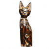Dřevěná socha kočky Antonio 31 cm