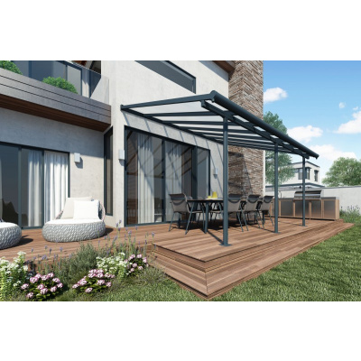 Palram Sierra 4200 šedá 3 x 4,25 hliníková (montovaná) pergola