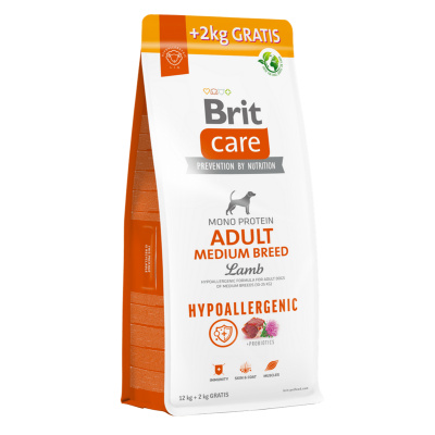 Brit Care Hypoallergenic Adult Medium Breed Lamb & Rice 14 kg