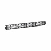 EATON Tripplite Patch Panel 48-Port 1U Rack Nestíněný,Keystone/Multimedia,RJ45 Ethernet,USB,HDMI, Cat5e/6 N062-048-KJ