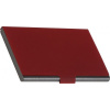Audit-web Elegantní kovový vizitkář METAL V, barva červená matná