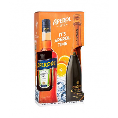 Aperol + Cinzano To-Spritz Gift Box 11,26% 1,45 l