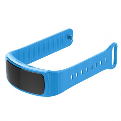 ESES 1530000730 - Silikonový řemínek modrý ve velikosti S pro Samsung Gear Fit 2