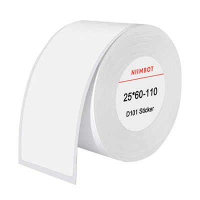 Niimbot termální štítky 25x60 mm, 110 ks (bílé)