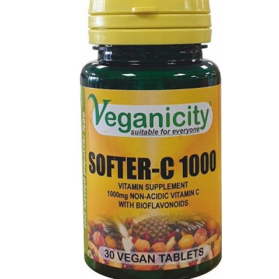 Veganicity Vitamin C nekyselý 1000 mg, 30 tablet