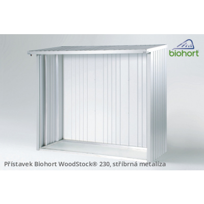 Biohort Zadní stěna WoodStock® 230, tmavě šedá metalíza