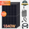 VESKA Balkonová elektrárna 1840 W / 2000 W Fotovoltaický solární systém Kompletní sada WIFI Smart Mini PV System 1840 Watt