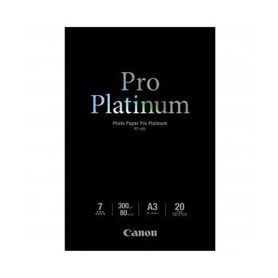 Canon Photo Paper Pro Platinum, PT-101 A3, foto papír, lesklý, 2768B017, bílý, A3, 300 g/m2, 20 ks,