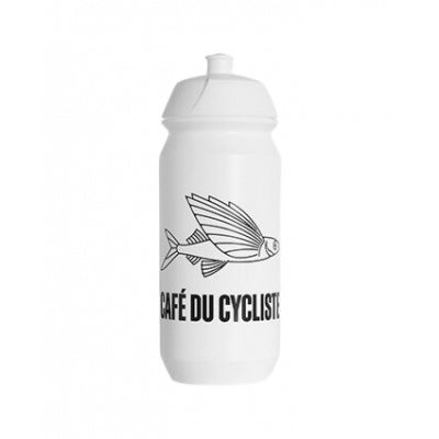 CAFÉ DU CYCLISTE Cyklistická láhev, BIDON 500 ml LÉTAJÍCÍ RYBA bílá