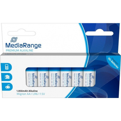 MediaRange Premium Alkalické baterie LR06 (AA, tužková) 1,5V 10ks/balení