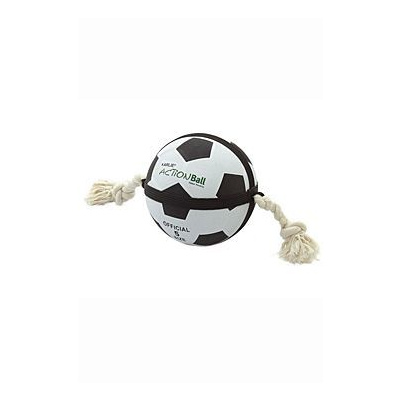 Karlie Action Ball Fotbalový míč přetahovací s provazy 19 cm