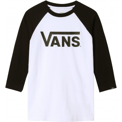 dětské triko VANS BOYS CLASSIC RAGLAN White/Black L