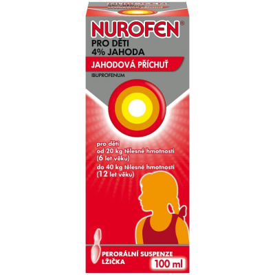 Nurofen Pro děti 4% jahoda 100 ml