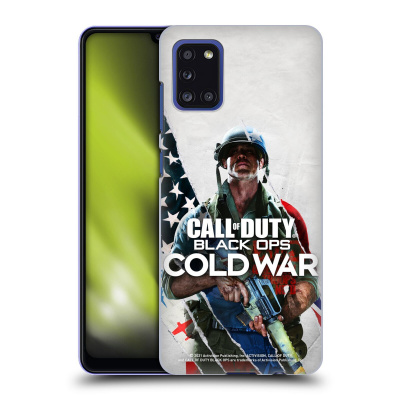 Zadní obal pro mobil Samsung Galaxy A31 - HEAD CASE - SPECOD Black Ops Cold War - Speciální Edice (Plastový kryt, obal, pouzdro na mobil Samsung Galaxy A31 - COD Cold War - Americký voják)