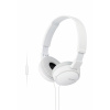 SONY sluchátka MDR-ZX110AP handsfree, bílé MDRZX110APW.CE7