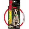 Obojek DOG FANTASY světelný USB 45cm Barva: Červená
