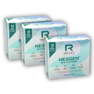 Reflex Nutrition 2x Nexgen 60 kapslí + 1x ZDARMA + volitelný dárek